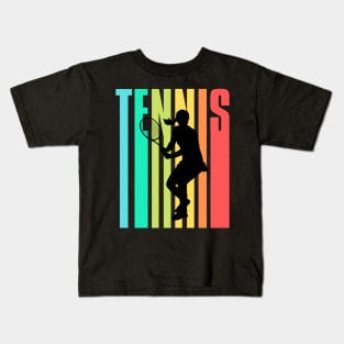 US Open Tennis Player Silhouette Kids T-Shirt